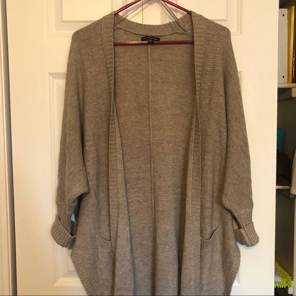 Beige cardigan sweater